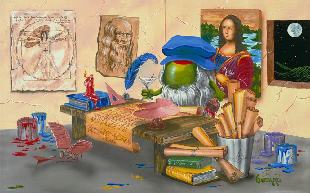 Da Vinci Window Michael Godard Park West Gallery