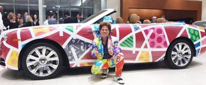 Romero Britto Rolls Royce Park West Gallery
