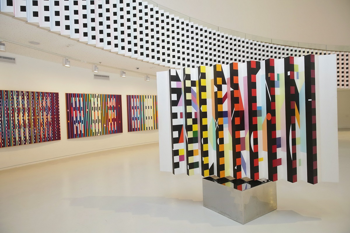 The interior of the Yaacov Agam Museum of Art (Photo by Shooka Cohen)