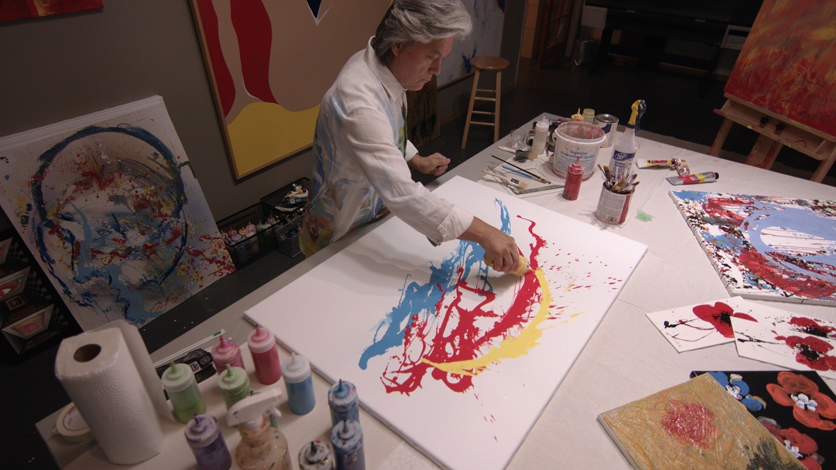 Dominic Pangborn in his studio.