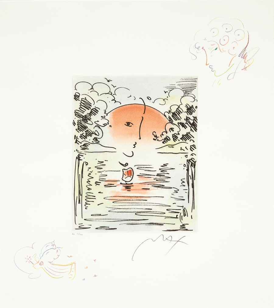 "Better World II (Flying Angel/Sailboat)," Peter Max